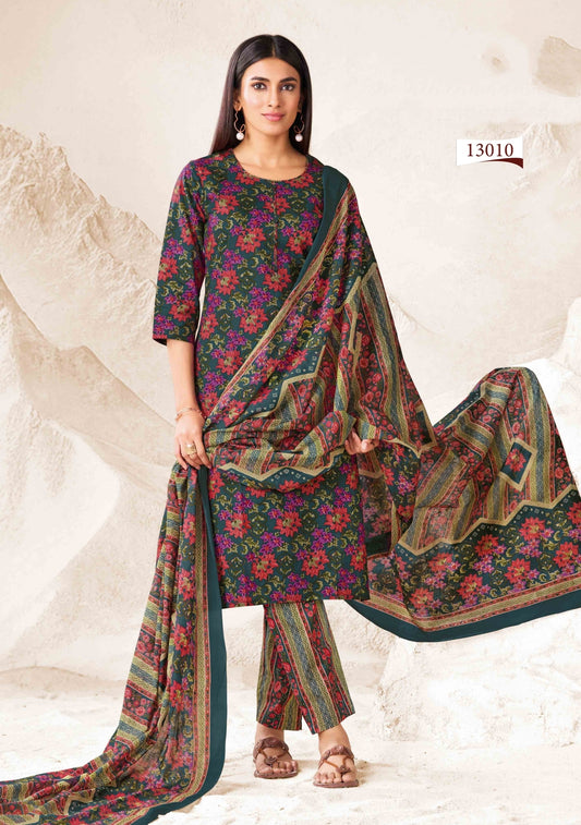 Premium Cotton Readymade Suit with Cotton Dupatta for Women – Elegant & Comfortable Office Wear Outfit | Multi Colour
